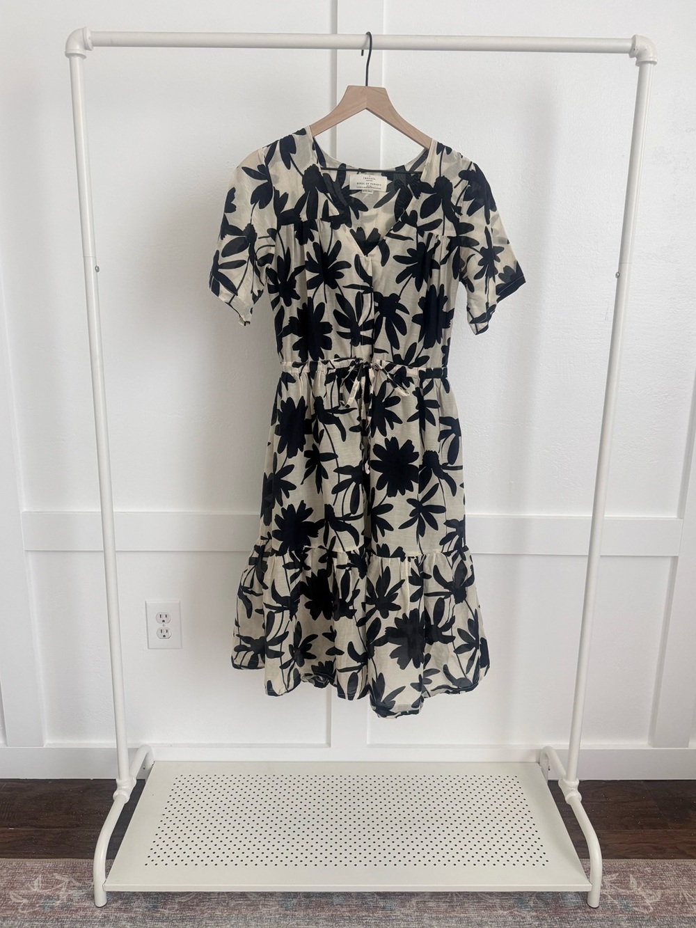 Trovata Bird Of Paradis Willow Ruffle Hem Midi Dress